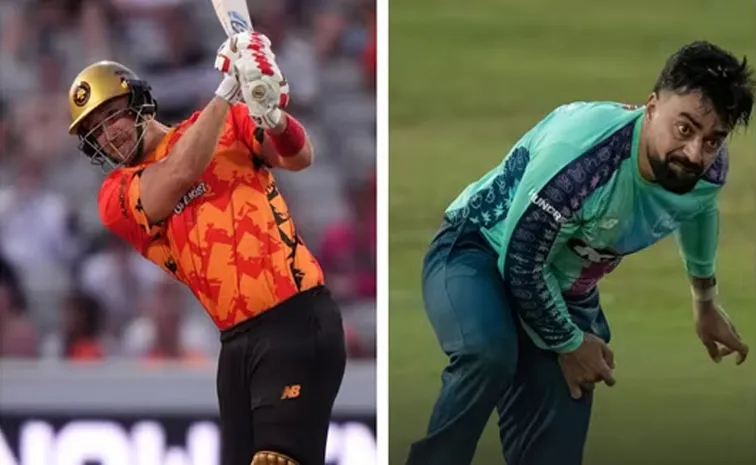 The Hundred 2025: Liam Livingstone Humiliates Rashid Khan With 4,6,6,6,4 In One Over