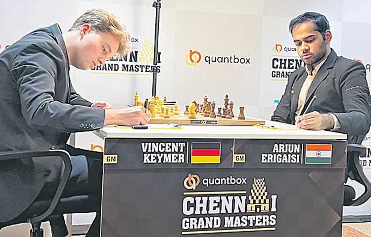 Indian Grandmaster Erigaisi Arjun has secured his third draw