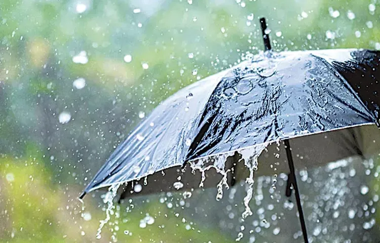 Heavy rains here and there today
