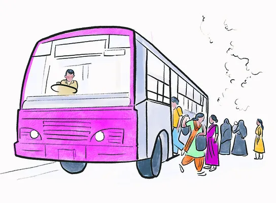 మూడు రకాల  బస్సు సర్వీసులకే ఉచితం