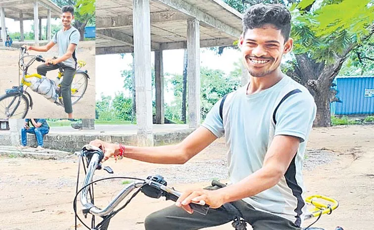 Modern battery Cycle made By Telangana Lakavat Ganesh 