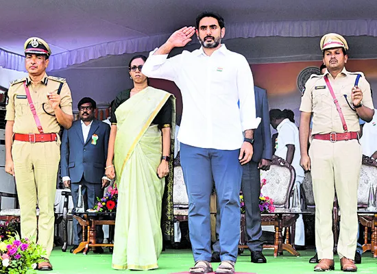 చిన్నబాబుకు అధికారులు సెల్యూట్‌ 