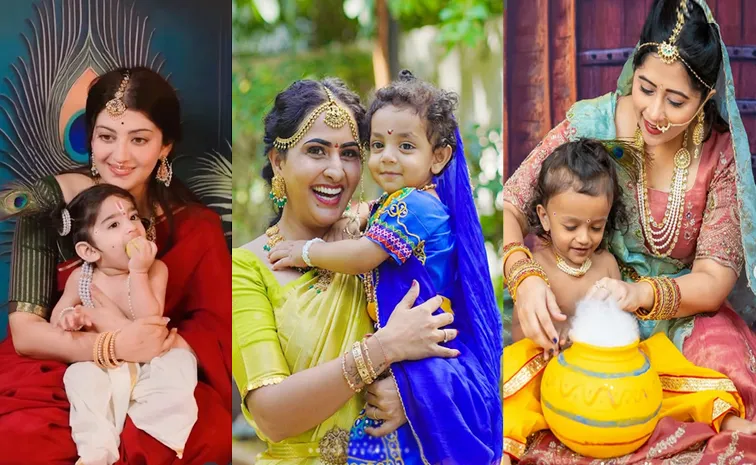 Pranitha Subhash, Anchor Lasya others Celebrates Krishnashtami