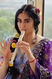 Adah Sharma Play Flute on Krishnashtami 20255