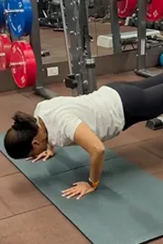 Guess Who: 59 Year Old South Actress Workouts in Gym6