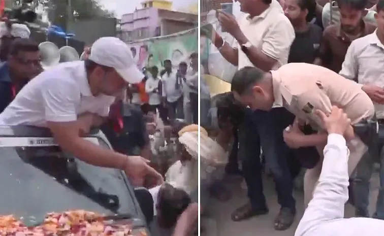Rahul Gandhis Car Crushes Constable During Bihar Yatra