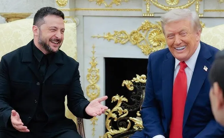 Trump Zelenskyy Laughs At Mocked journalist Suit Video Viral