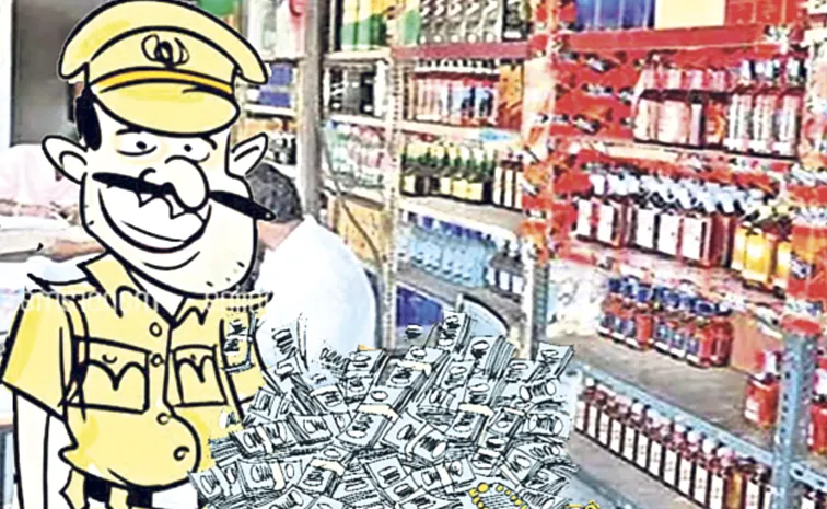Excise department officer collects lakhs of rupees from liquor shopkeepers
