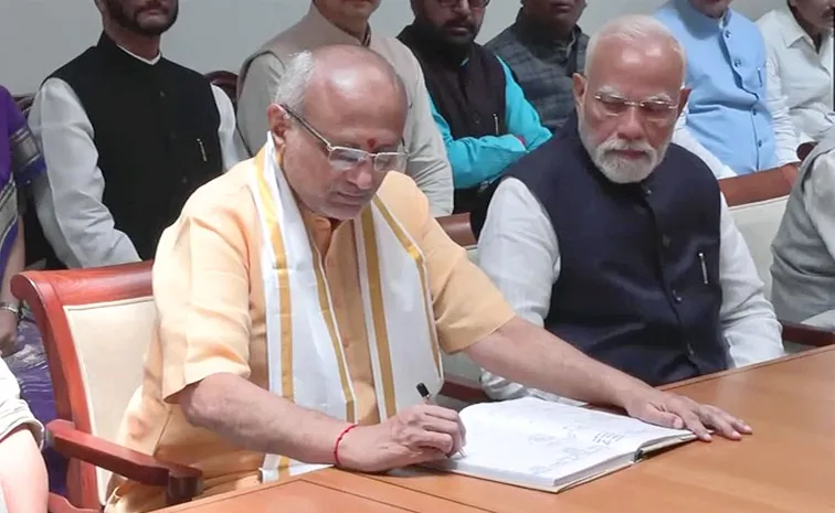 CP Radhakrishnan files nomination as NDA's Vice Presidential candidate