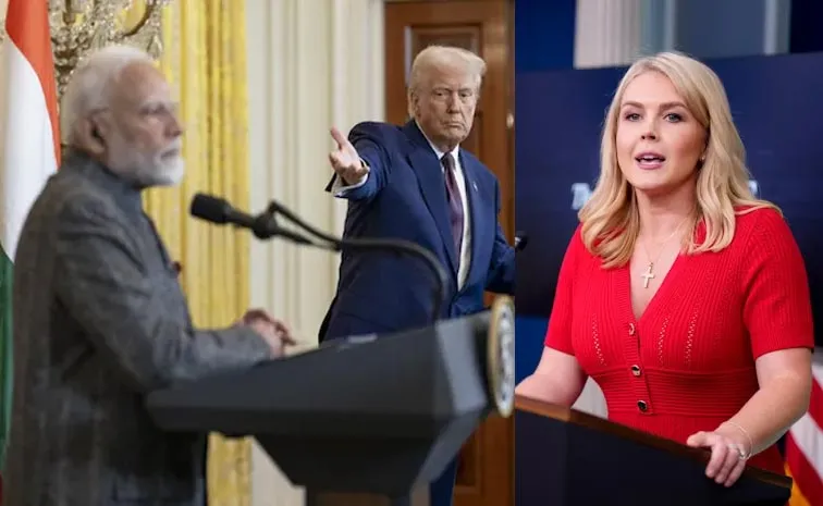 White House Karoline Leavitt sanctions Imposed on India