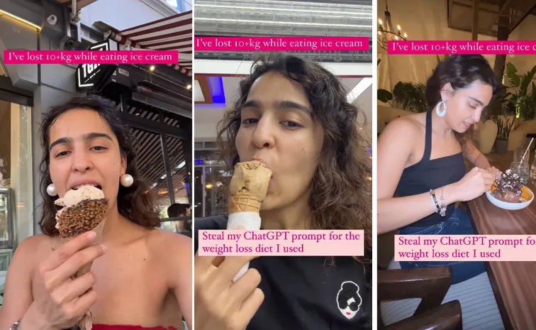 Woman loses 10+ kgs without giving up ice cream using ChatGPT guide