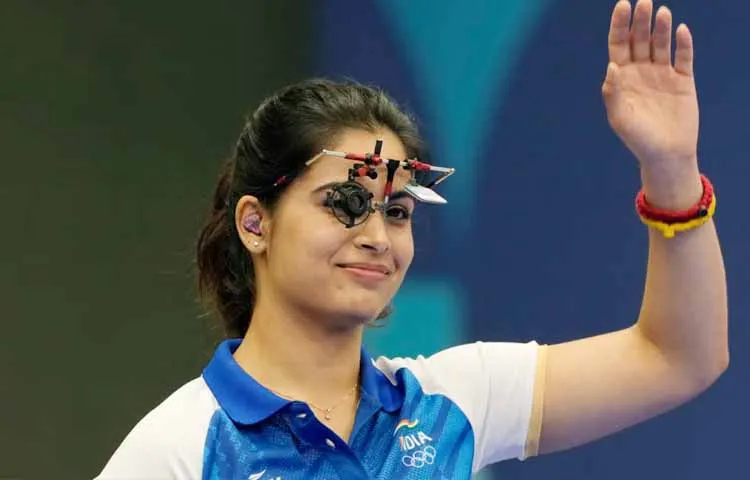 Manu Bhaker won bronze in the individual and team events