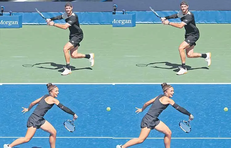 Mixed doubles event at the US Open has begun