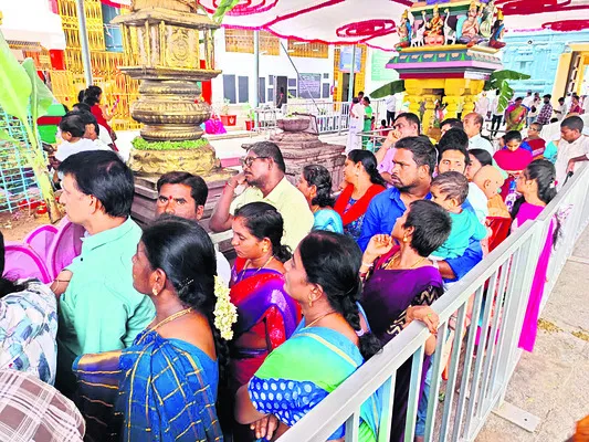 పూర్ణాహుతితో ముగిసిన దేవునికడప బాలాలయం 