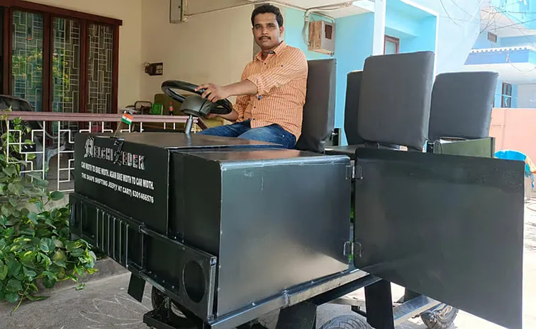 Andhra Man Develops 2 in 1 Transport Vehicle