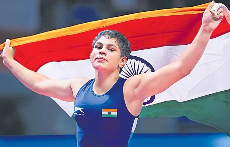 Tapasya wins gold medal at World Under 20 Wrestling Championship