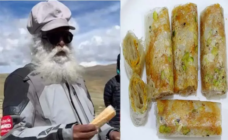 Sadhguru Bites Into Pootharekulu Goes Viral On Socialmedia
