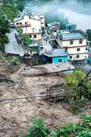 Cloudburst hits Uttarakhands Chamoli District2