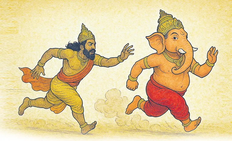 Test of Vibhishana by Lord Vinayak