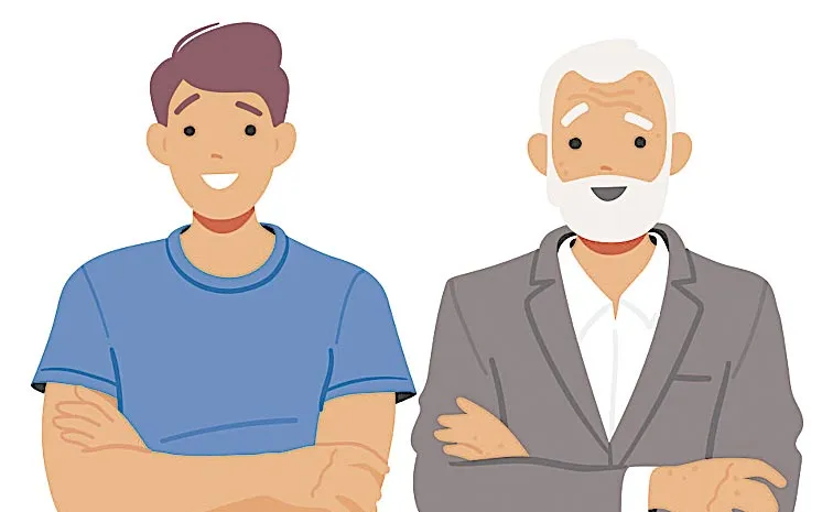 gap between old people and young people with technology