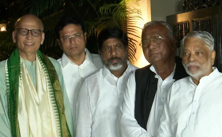 Telangana Ministers Meet Abhishek Singhvi