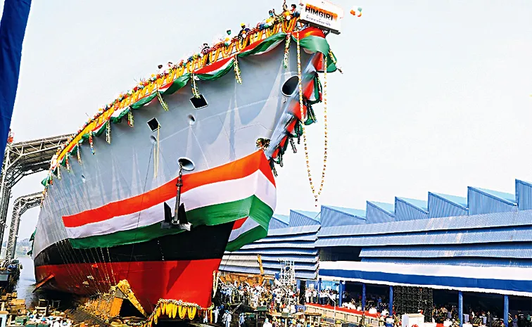  INS Udaygiri and INS Himgiri at Visakhapatnam on August 26