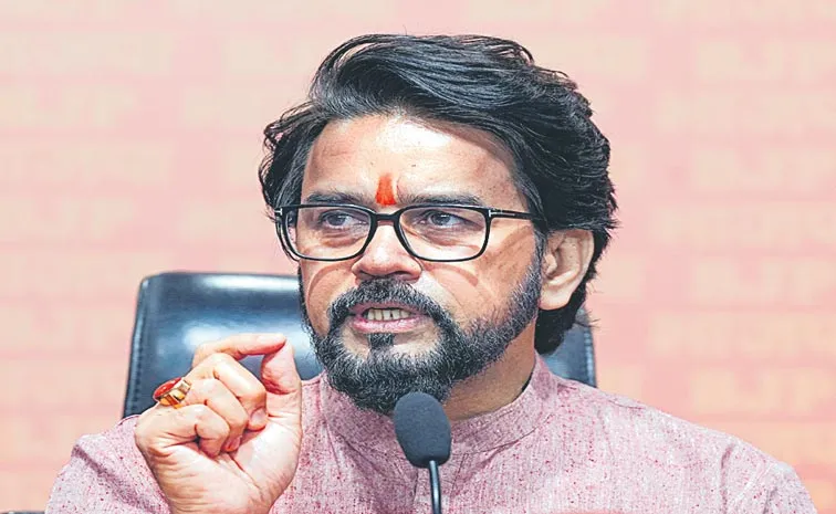 former Union Minister Anurag Thakur Calls Lord Hanuman The First Astronaut in School Event