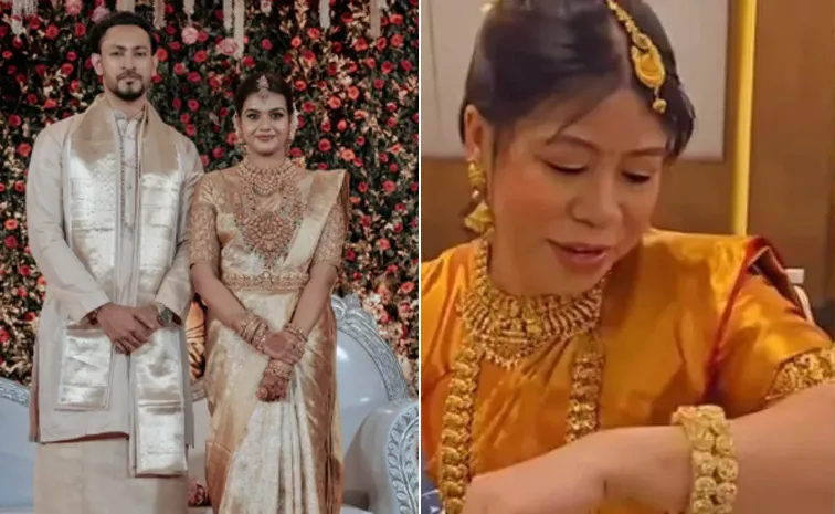 PT Usha son wedding bells in Kochi Mary Kom decked up traditionally