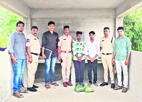 గంజాయి విక్రయిస్తున్న ఇద్దరి అరెస్ట్