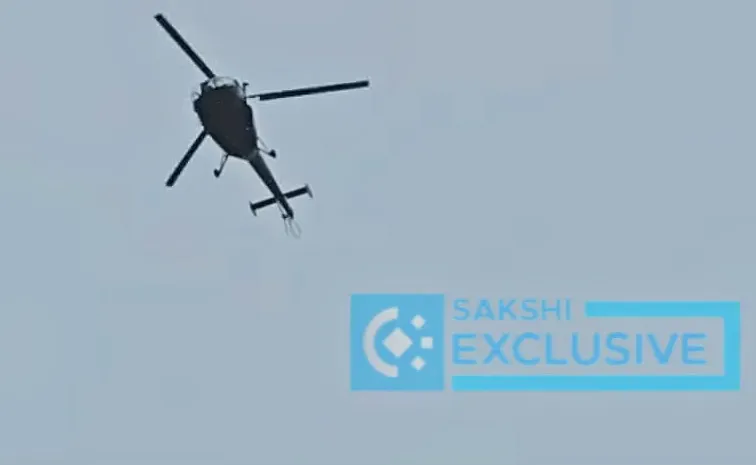 Army Helicopter Rescue Operation At Narmala