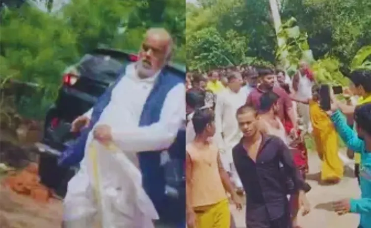 Bihar Minister Shravan Kumar chased, attacked by villagers