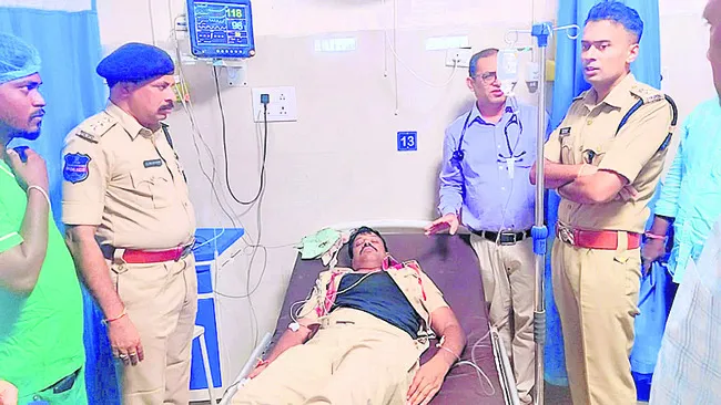 రోడ్డు ప్రమాదంలో సీఐకి గాయాలు
