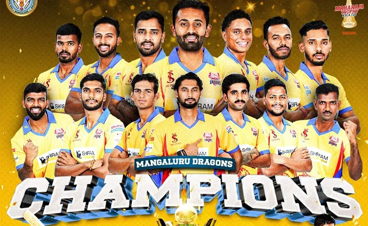 మహారాజా ట్రోఫీ-2025 విజేతగా మంగళూరు డ్రాగన్స్