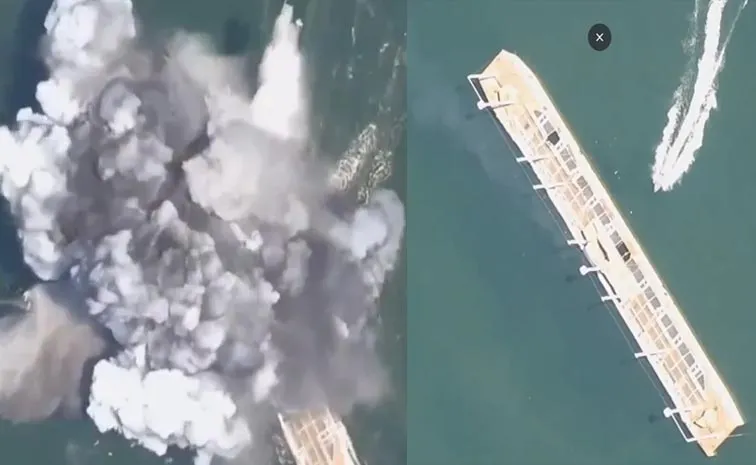 Russia Sea Drone Ukraine Largest Naval Ship Sunk