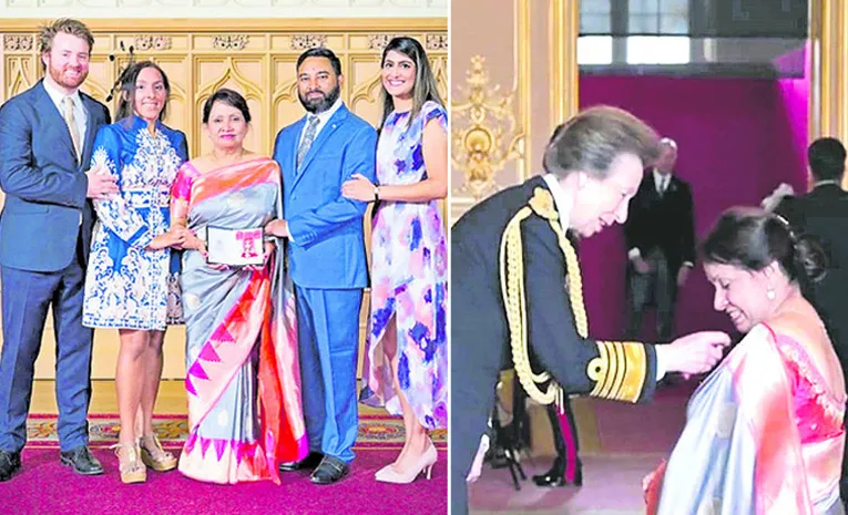 Rare Award to Telugu Woman in Britain
