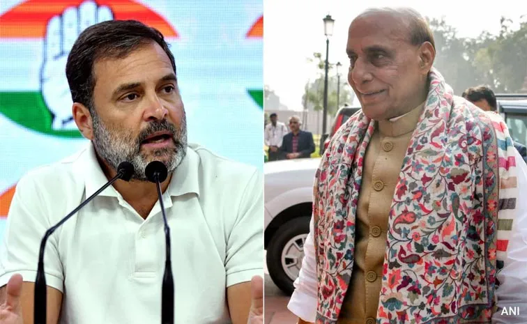 Rajnath Singh Hits Back at Rahul Gandhi Atom Bomb Claim On Bihar Voter List