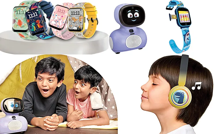 Gadgets For Kids Galaxy Headphone And Cute Time Manager