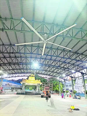 రత్నగిరికి మూడు హెచ్‌వీఎల్‌ఎస్‌ ఫ్యాన్ల సమర్పణ 
