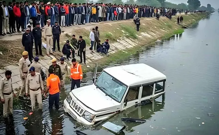 3 children among 11 killed as vehicle plunges into canal in UP Gonda