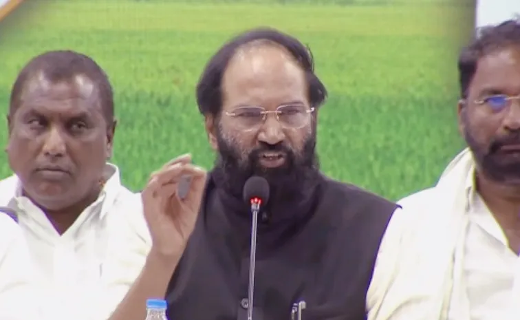 Telangana Minister Uttam Briefs Kaleshwaram Project After Cabinet Meeting
