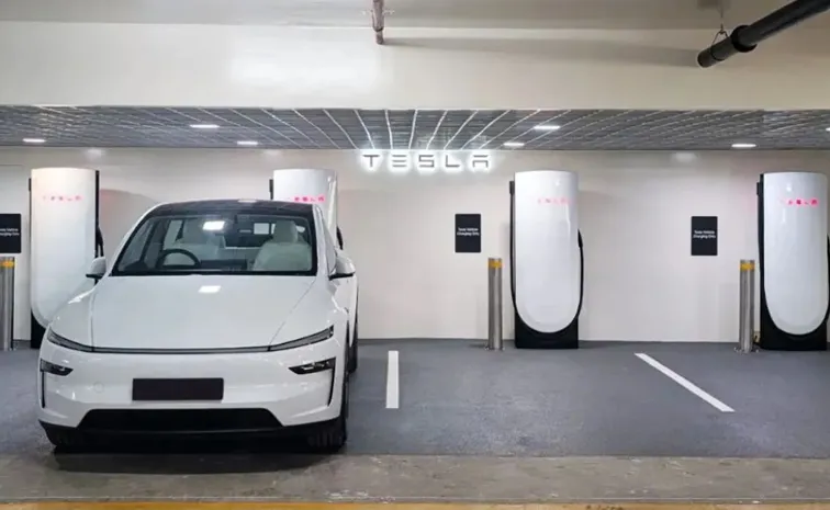 Tesla Launches Indias First Supercharger In Mumbai and Second Showroom Details