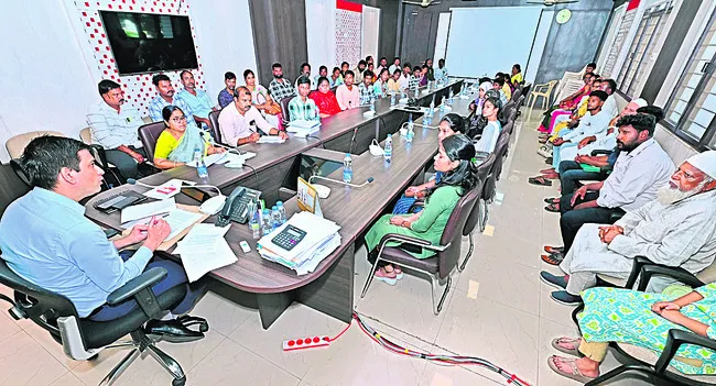 ● పలు శాఖల అధికారులతో వరుస సమావేశాలు ● పాల్గొన్న కలెక్
