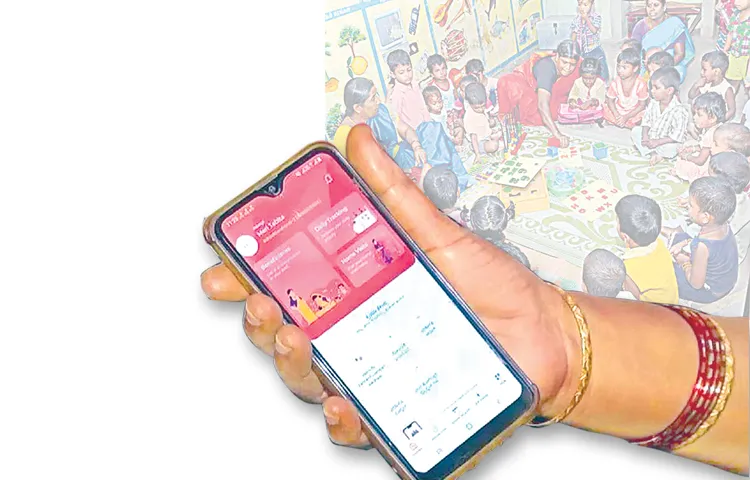 Anganwadi workers angry over smart phone apps