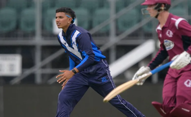 TWO INDIAN ORIGINS IN AUSTRALIA U19 TEAM VS INDIA U19