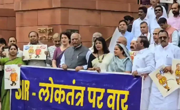 Parliament adjourned for the Opposition protests continue over Bihar sir
