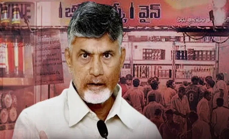 Chandrababu Govt Liquor Policy Permit Rooms at Wine Shops