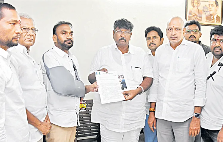 YSRCP MLCs request to Mandali Chairman Moshen Raju
