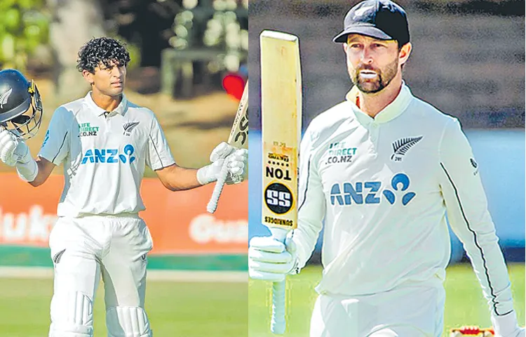 New Zealand batsmen hit huge centuries in the second Test against Zimbabwe