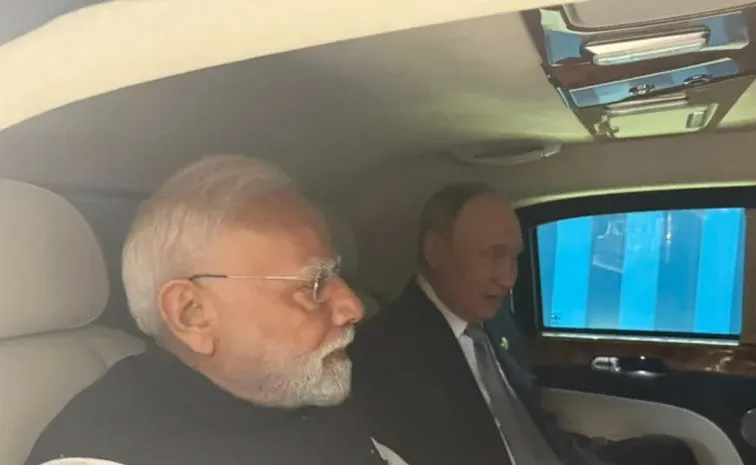 PM Modi and Putin Travel Together in Same Car