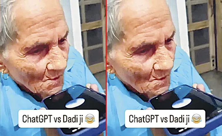 Grandmothers having fun interacting with AI chatbots has become a trend on social media